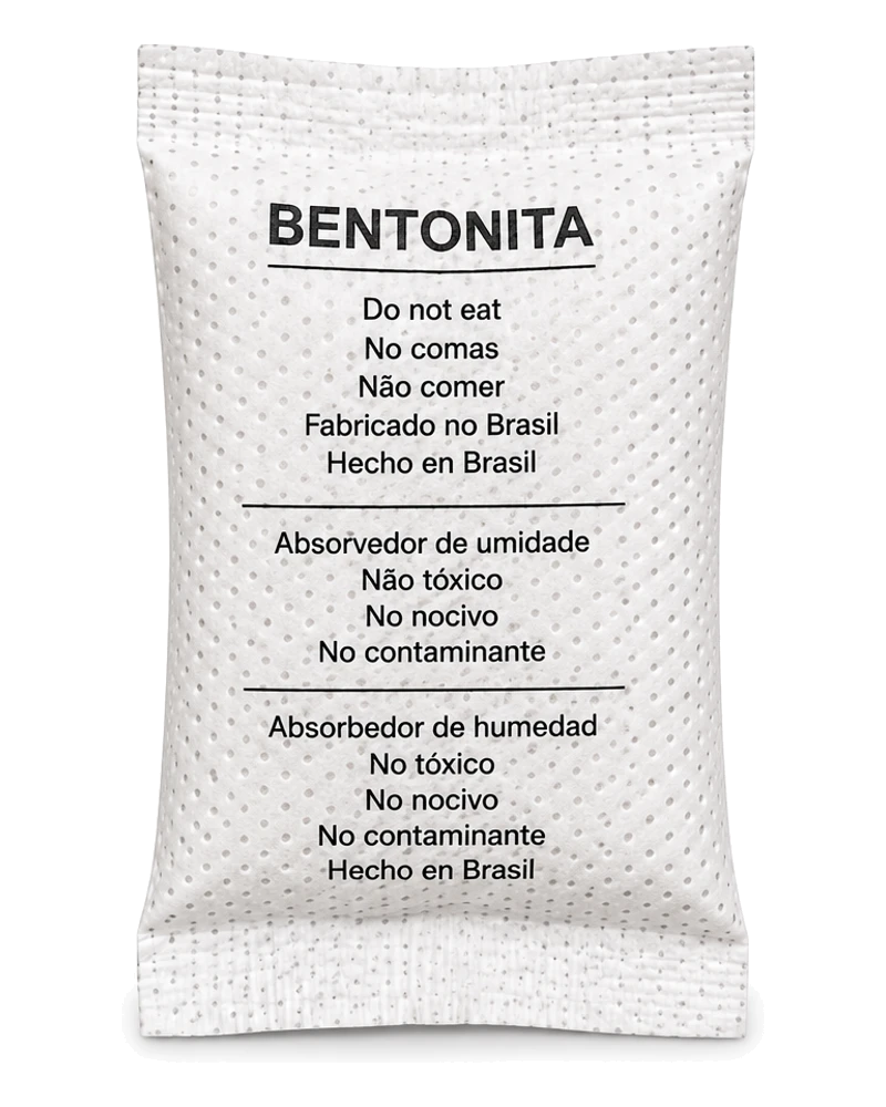 Sachê de dessecante Dry Pack de argila bentonita